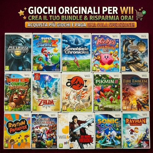 Giochi nintendo wii originali - wii,