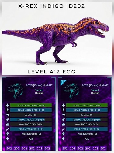 Rex coppia egg level 412 - 412,