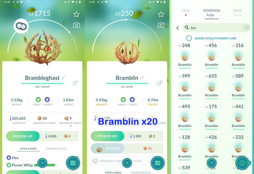 Pokémon ptc brambleghast - pokémon,
