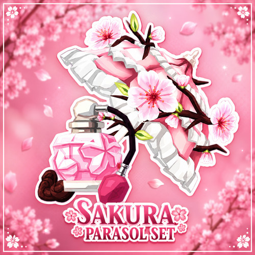 Set ombrelloni sakura - 🌸,